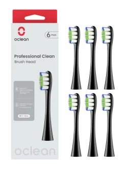 Professional Clean -harjaspäät 6-pack