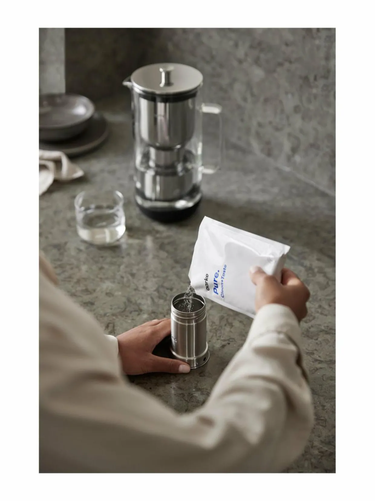 Pure Filter Granulate -suodattimen täyttörakeet, täyttöpkkaus, 3-pack