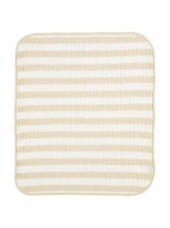 Puuvillainen palmikkoneuleviltti