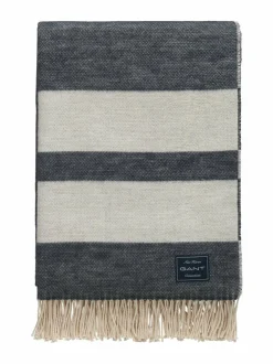 Raidallinen puuvillahuopa 130 x 200 cm