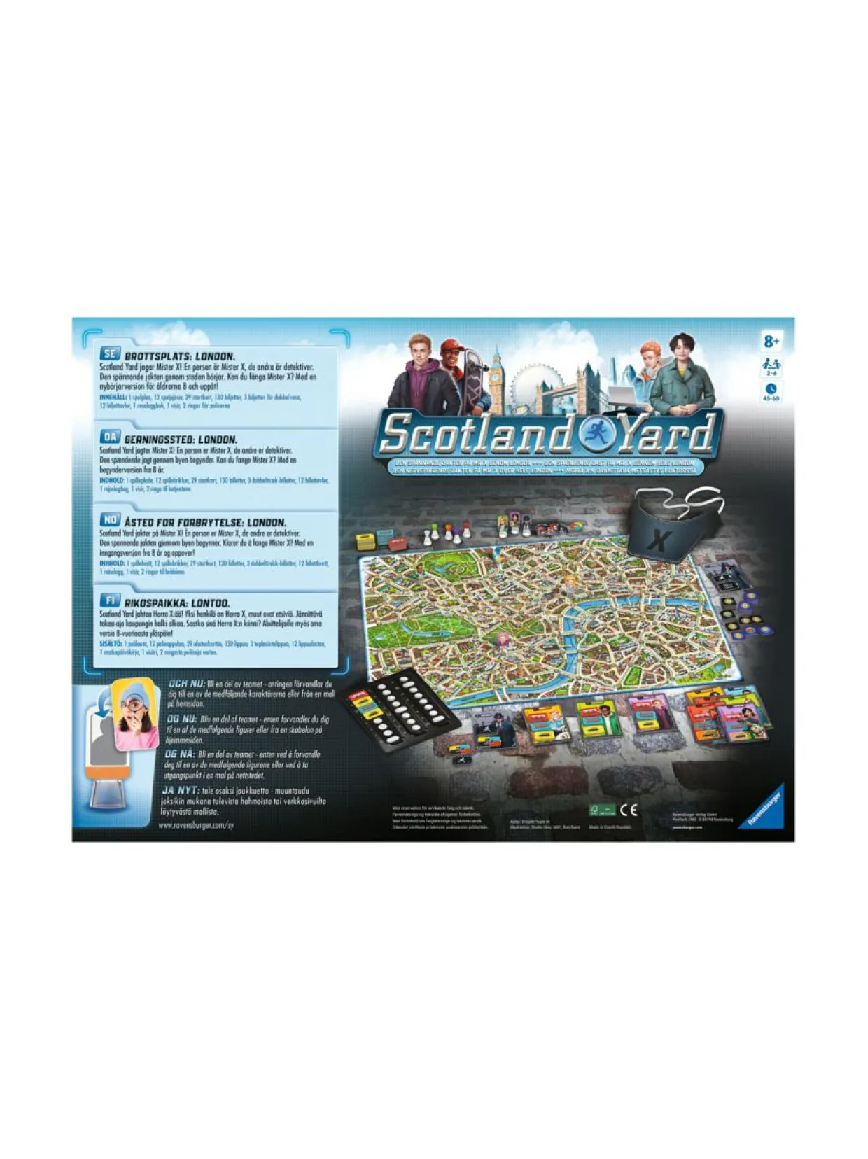 RAVENSBURGER Lautapeli Scotland Yard (suomenkielinen)