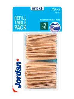 Refill Table Pack -hammastikku 250 kpl