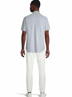 Regular Fit Seersucker -kauluspaita