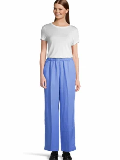 Relaxed fit Pull On -pellavasekoitehousut