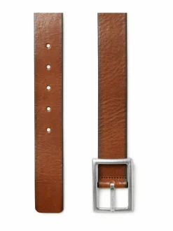 Reversible plate buckle -nahkavyö