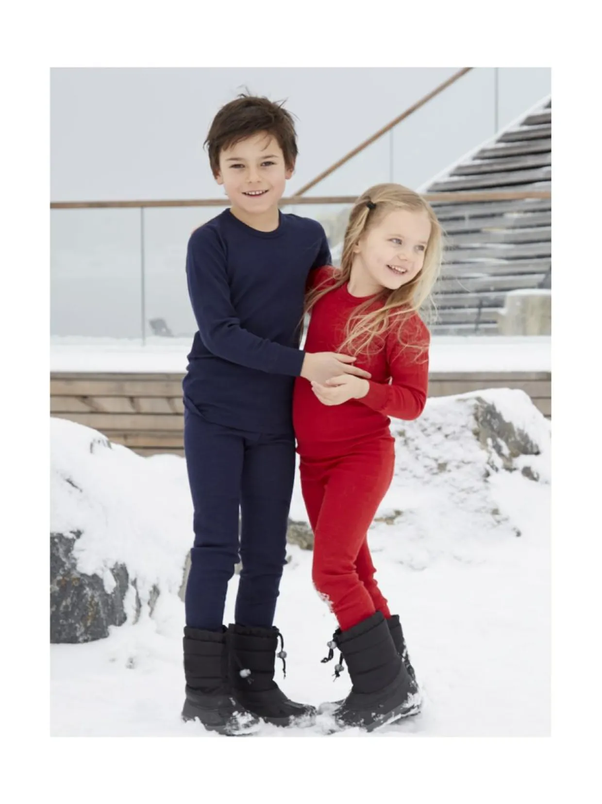 Ruskovilla aluspaita - villa sininen