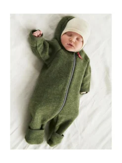 Ruskovilla hupullinen haalari - villafleece