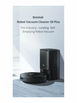 S8 Plus -robottipölynimuri tyhjennystelakalla