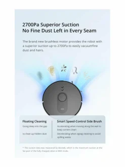 S8 Plus -robottipölynimuri tyhjennystelakalla