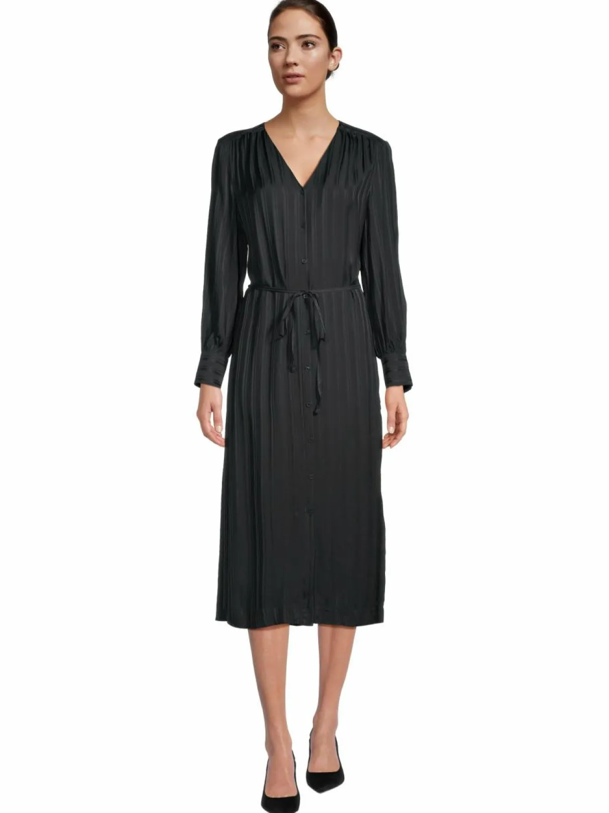 Satin Stripe -paitamekko