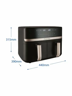 Satisfry Dual Basket 9l Airfryer -kiertoilmakypsennin