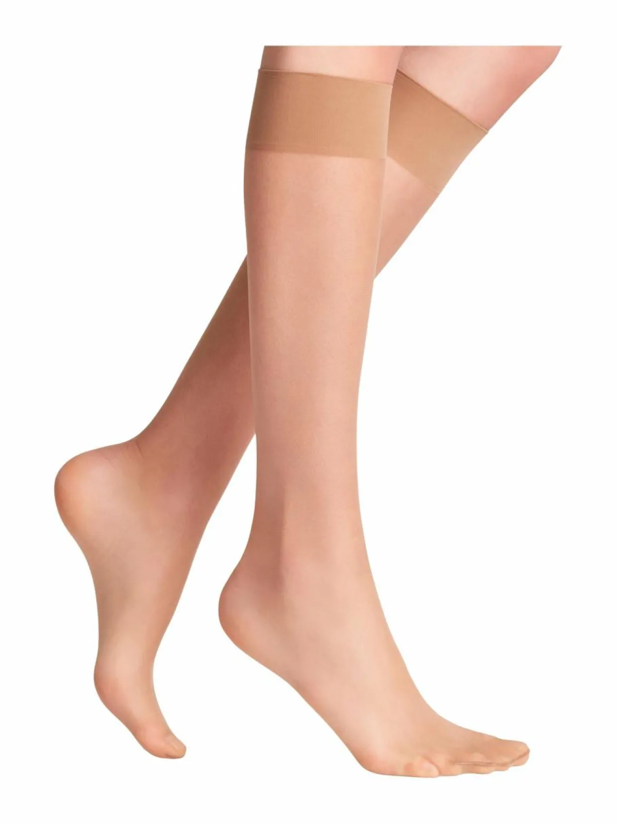 Silkinpehmeät polvisukat 15 den
