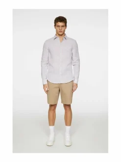 Slim Linen Melange -kauluspaita