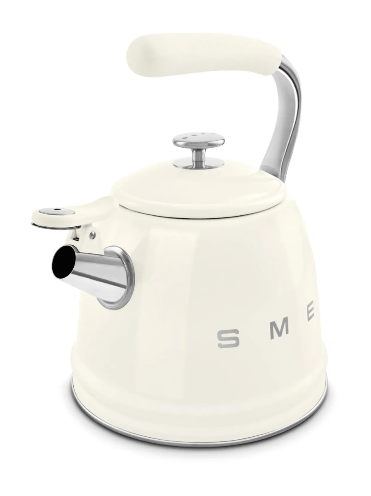 Smeg viheltävä vesipannu WKF01CR, kermanvalkoinen