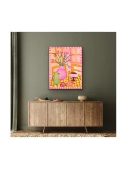 Sokerileipurin lauantai, öljyvärimaalaus, 100x80 cm, Pia Rydman