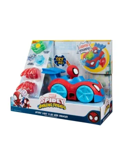 SPIDEY AND HIS AMAZING FRIENDS Ajoneuvo Spidey Light N Go Web Crawler äänillä ja valoilla