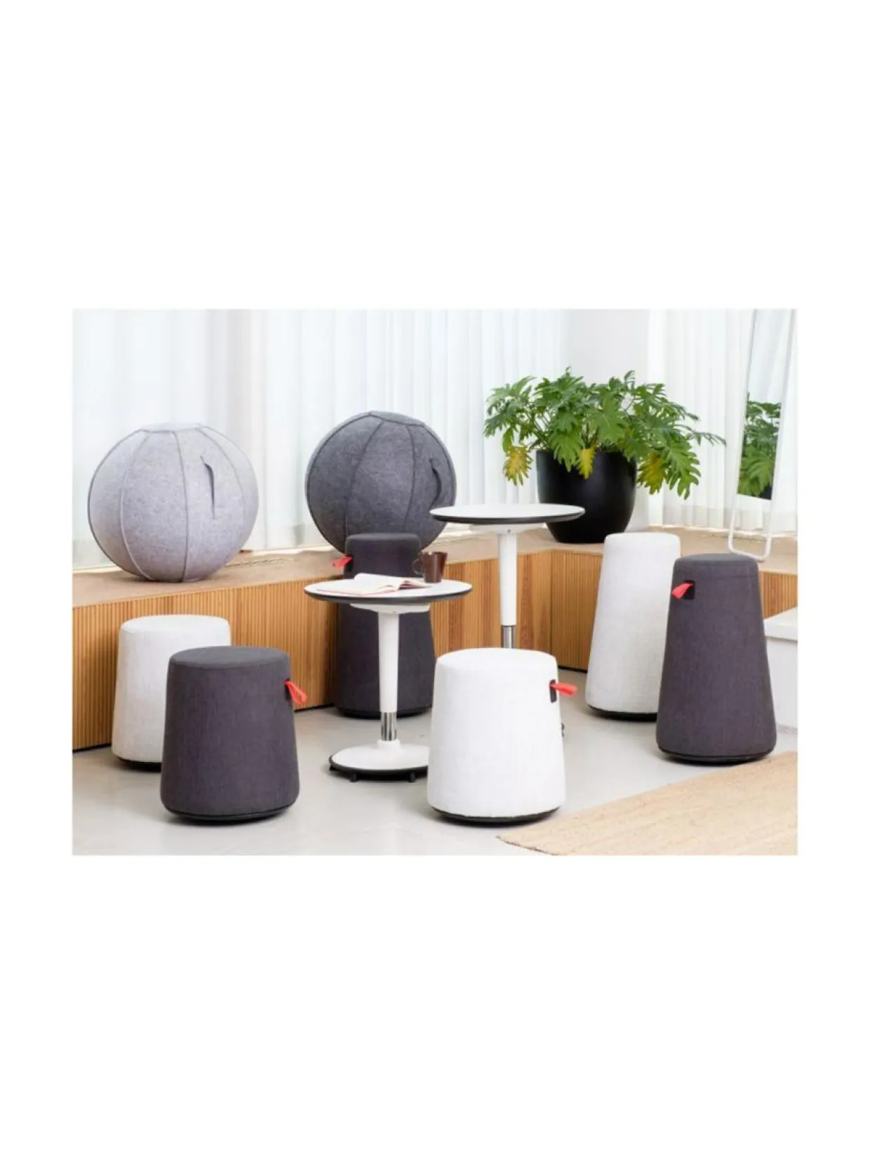 Stoo® Active Ball - Ø75 cm - Tummanharmaa