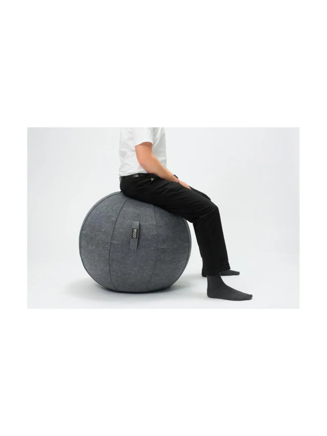 Stoo® Active Ball - Ø75 cm - Tummanharmaa