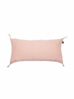 Sunshine-pellavatyynynpäällinen tasseleilla 30 x 60 cm