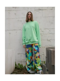 Superpower oversize-collegepaita, summer green, aikuiset