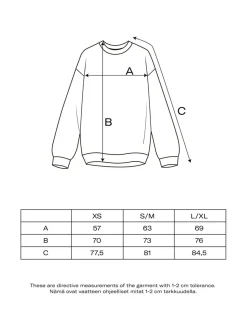 Superpower oversize-collegepaita, summer green, aikuiset