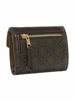 T Monogram Coated Canvas Envelope Small -lompakko