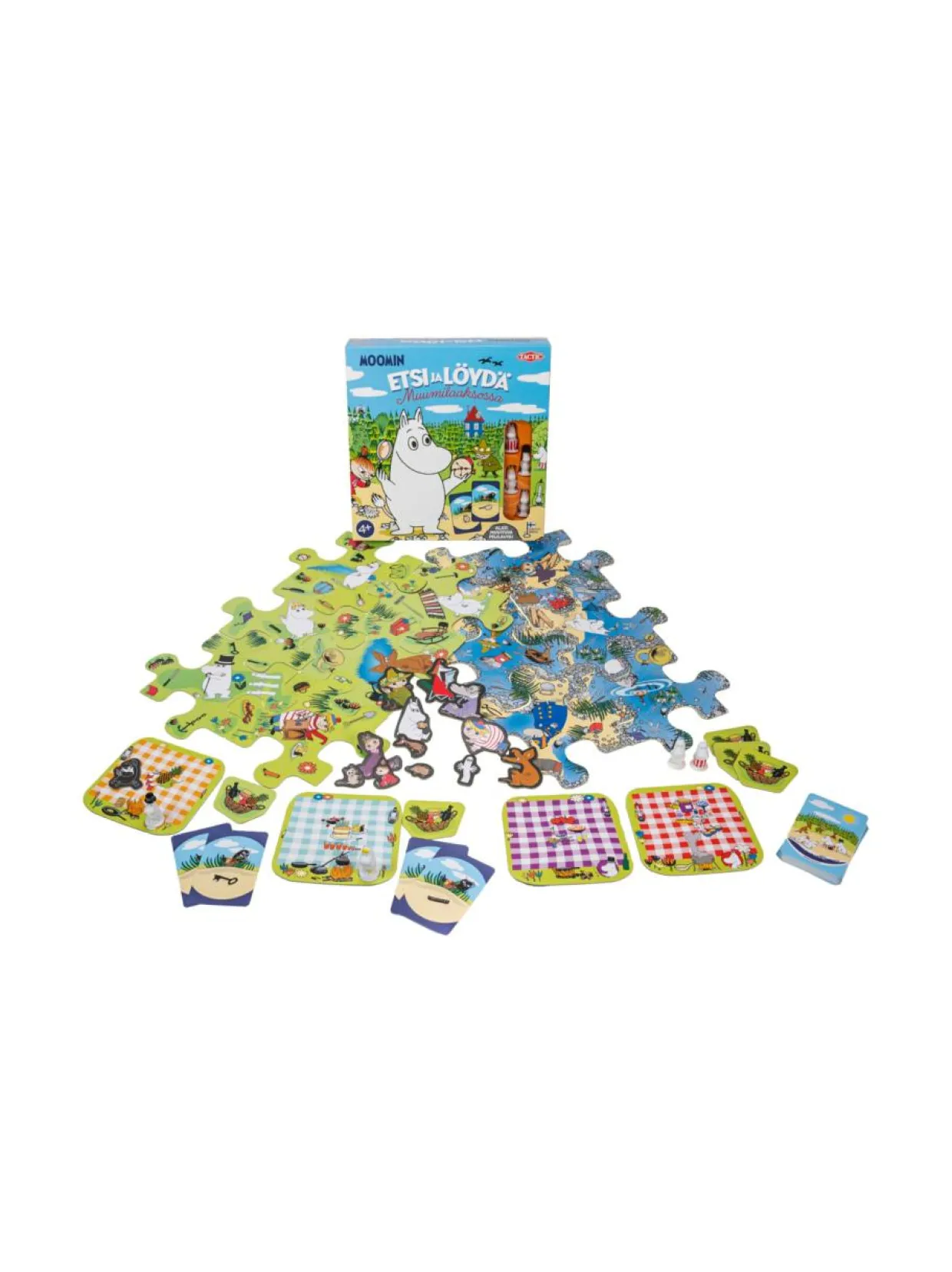 TACTIC Muumi Etsi ja löydä Muumilaaksossa lautapeli, suomenkielinen