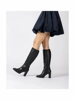 Tall Boot Feminine Heel -nahkasaappaat