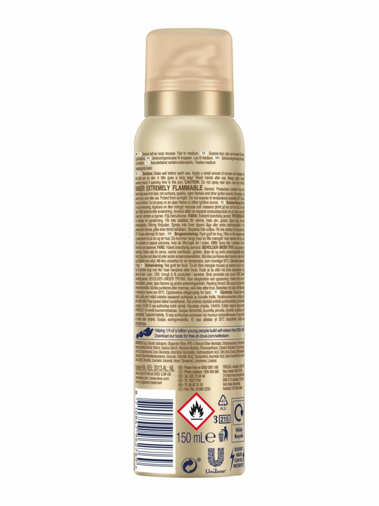 Tanning Mousse Fair to Medium -itseruskettava vaahto 150 ml