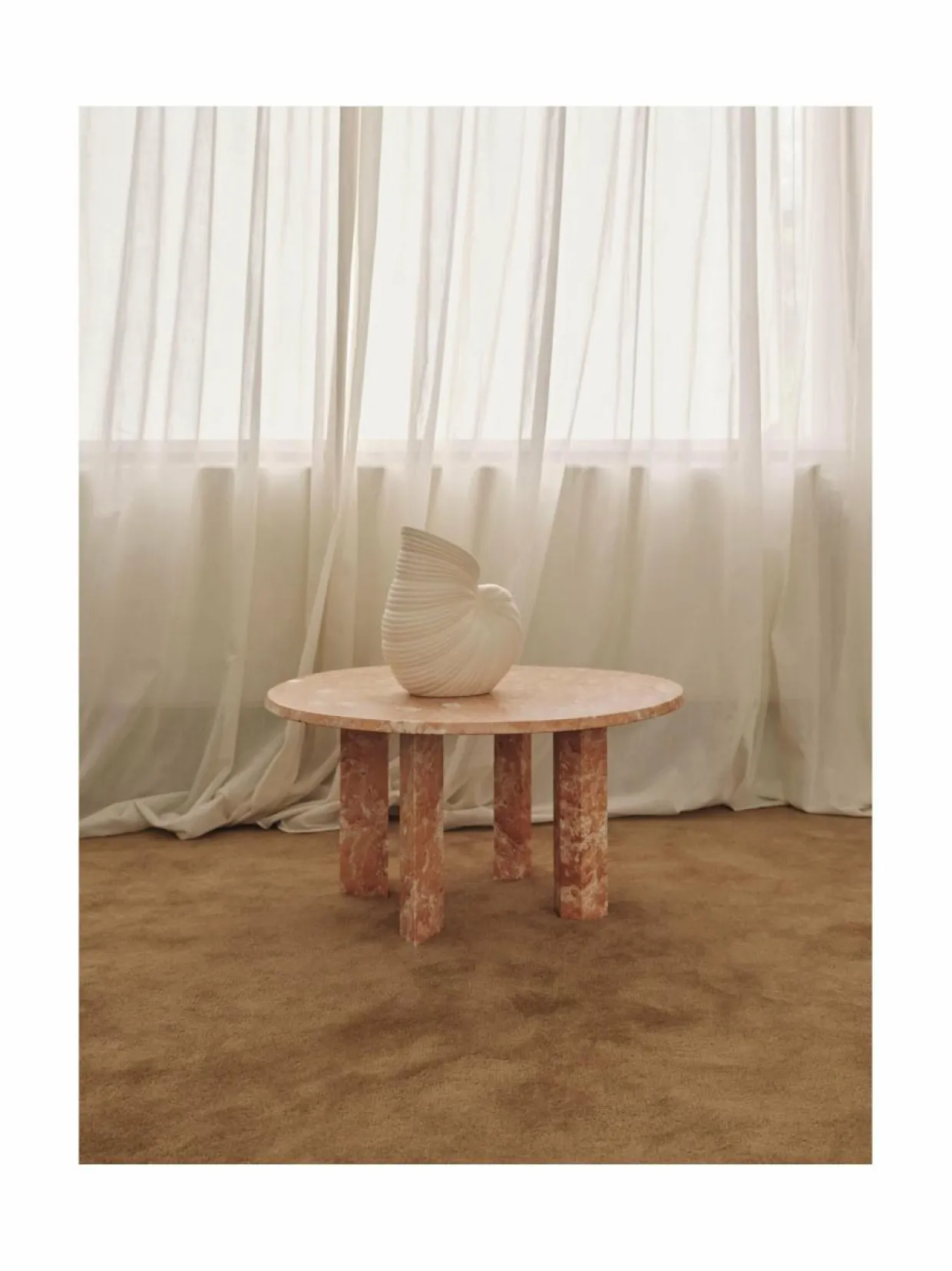 Taula-marmorinen sohvapöytä