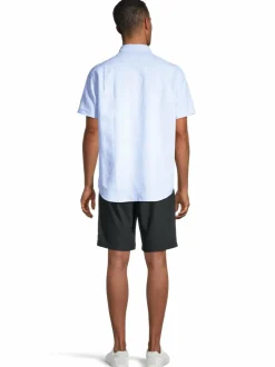 Taustin-puuvilla-pellavashortsit