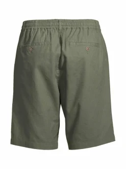 Taustin-puuvilla-pellavashortsit