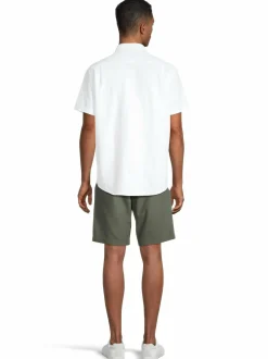 Taustin-puuvilla-pellavashortsit