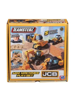 TEAMSTERZ JCB Leikkisetti Mini työkoneet ja leikkihiekkaa