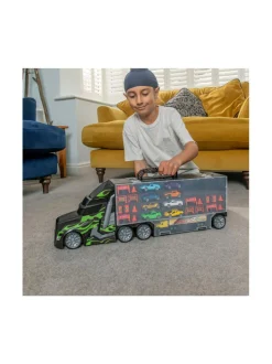 TEAMSTERZ Metro City Autonkuljetusauto ja 8 metalliautoa, 56 cm