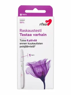 Testaa varhain -raskaustesti