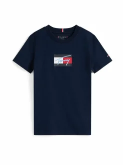 Tommy Script Flag t-paita