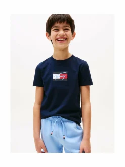 Tommy Script Flag t-paita