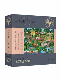 TREFL Puinen palapeli Ranskan kuuluisat paikat, 1000 palaa