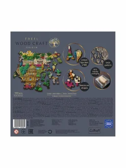 TREFL Puinen palapeli Ranskan kuuluisat paikat, 1000 palaa