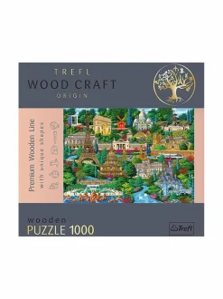 TREFL Puinen palapeli Ranskan kuuluisat paikat, 1000 palaa