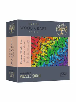 TREFL Puinen palapeli Sateenkaariperhoset, 500 + 1 palaa