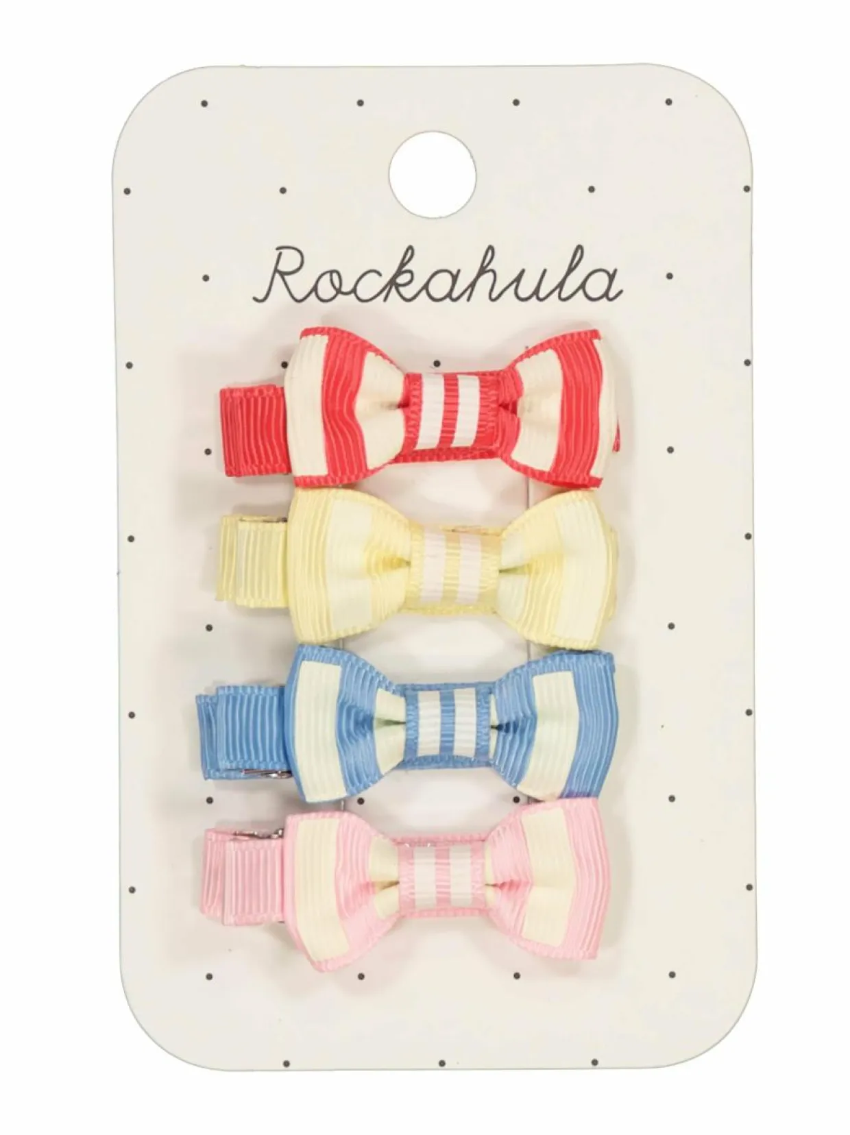 Vintage Seaside Mini Bow Clips -hiuspinnit 4 kpl