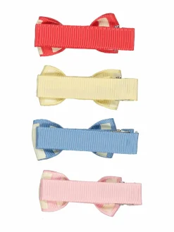 Vintage Seaside Mini Bow Clips -hiuspinnit 4 kpl