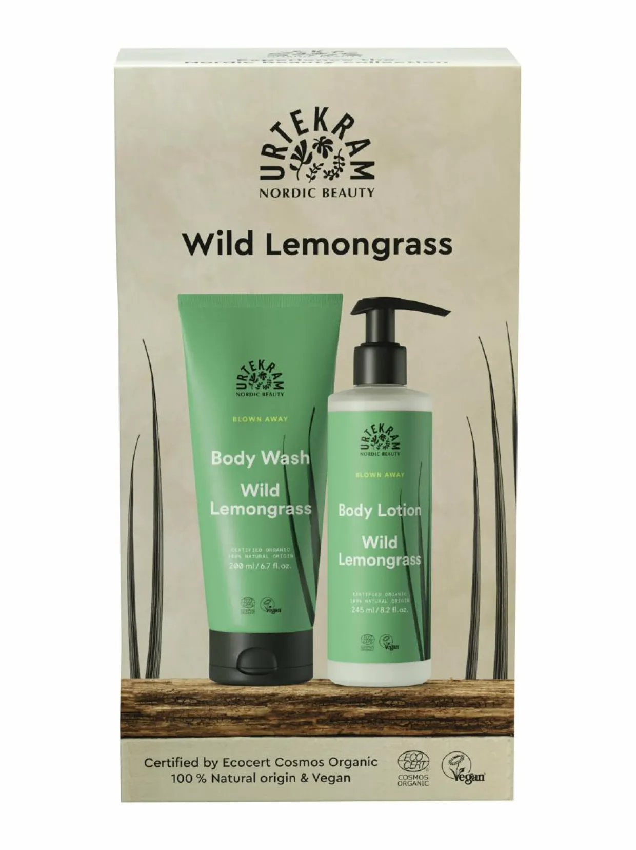 Wild lemongrass -suihkugeeli- ja vartalovoidesetti