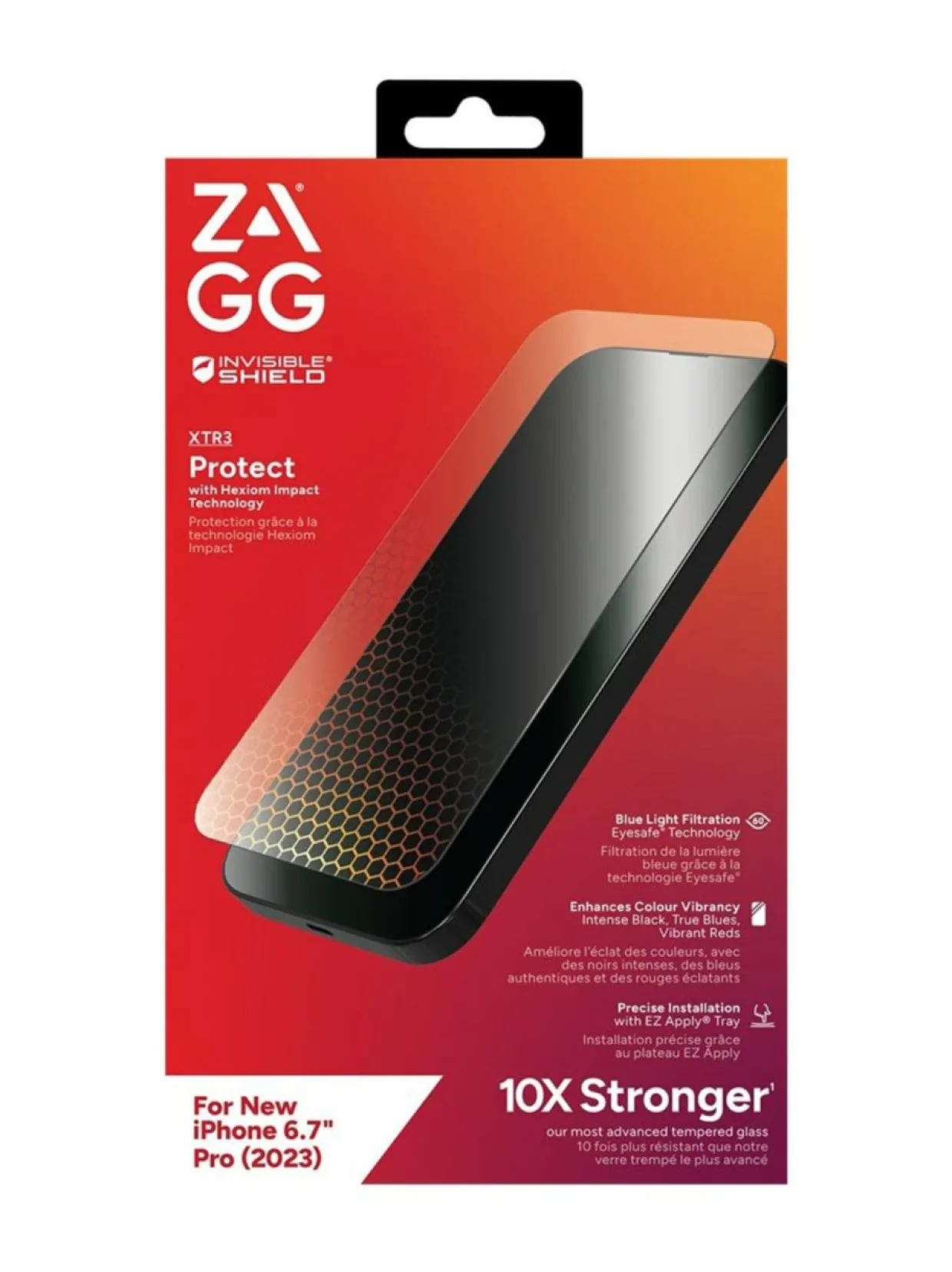 Zagg IS Glass XTR3 - näytönsuoja iPhone 15 Pro Max