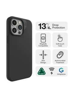 Zagg Manhattan Snap - musta suojakuori iPhone 15 Pro Max